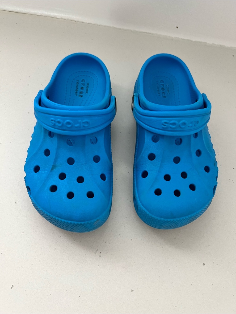 Crocs Classic Clogs Kids C13 Blue Slip On Shoes